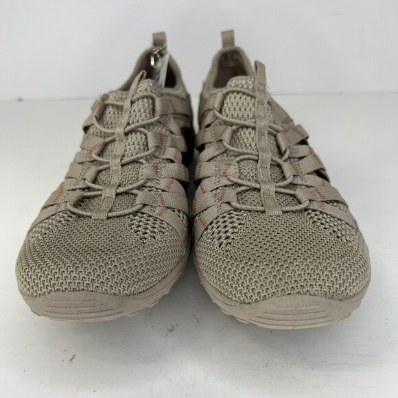 Skechers Mesh and Suede Taupe All Weather Shoes Womens Size 6.5 49589 Slip-On - Picture 3 of 9